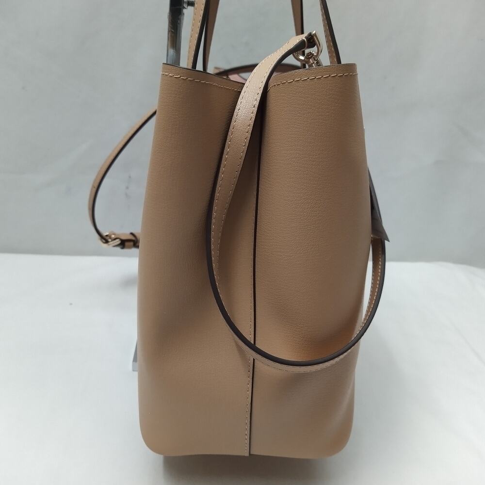Kate Spade New York Beige Leather Double Handles Tote Bag - NWT $359 - Picture 6 of 16